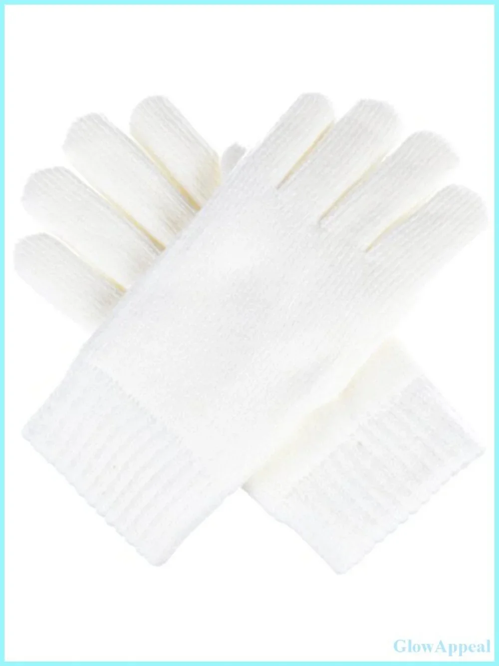 Women's Plush Fleece Lined Knit Gloves One Size Warm Winter Cold Weather